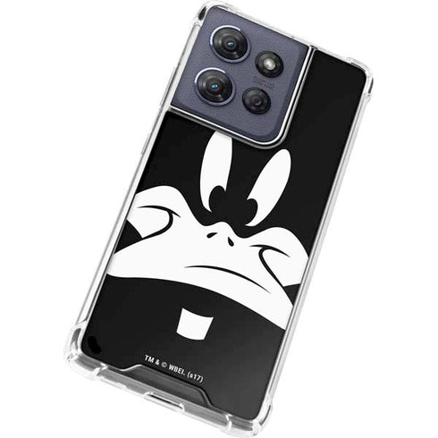Looney Tunes Daffy Duck Plain Black and White Moto G Power 5G (2025) Clear Case